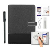 Ai-Powered Smart Writing Set, Ai Smart Digital Notebook with Pen, Smart Electronic Notebook, Digital Pen Real-Time Synchronization Digitization for iOS and Android for Office Note Drawing (Black-D)