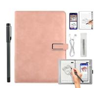 Ai-Powered Smart Writing Set, Ai Smart Digital Notebook with Pen, Smart Electronic Notebook, Digital Pen Real-Time Synchronization Digitization for iOS and Android for Office Note Drawing (Pink)