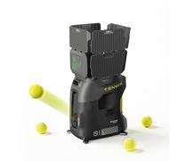 AI Pro Machine de programmation intelligente pour balle de tennis avec application/télécommande, mode visuel 4K + 1080p AI et mode vocal et convient à plus de 1000 programmes d'entraînement en plein
