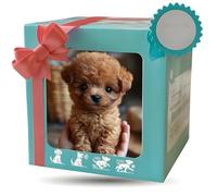 AI Robot Dog - Jouet en Peluche interactif réaliste Qui Marche, aboie, remute la Queue et se Trouve comme Un Vrai Chien, Un Animal de Compagnie électronique Intelligent pour Les Enfants 6-12 +