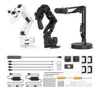 AI Robotic Arm Kit Hiwonder SO-ARM101 Embodied Imitation Learning Open Source Robot Arm 6 Axis 12 Servomoteurs Bus à couple élevé Reconnaissance de vision AI (Kit avancé, Partie imprimée 3D incluse