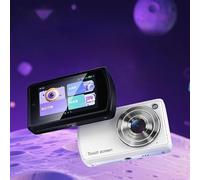 AI Selfie Camera 13MP Double Objectif 3.6" Écran Tactile WiFi Effets Beauté pour Vlogging Voyage et Partage de réseaux sociaux Noir