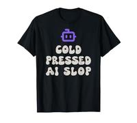 AI Slop pressé à Froid Vintage Vieilli rétro Grunge T-Shirt