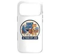 AI Took My Job Chat Humour de Bureau Humour Robot Tech Coque pour iPhone 17 Pro Max
