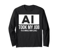 AI took my job funny artificial intelligence ai shirt Manche Longue