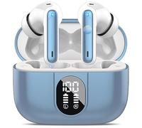 AI Traducteur Vocal Instantané, 3-in-1 Bluetooth 5.3 Traduction Instantané avec 164 Langues/6 Modes de Traduction, 40H Ecouteur Traducteur Vocal Instantané avec ENC Mic et l'APP pour Voyage Bleu