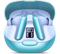 AI Traducteur Vocal Instantané, 48H Ecouteur Traducteur Instantané avec 164 Langues, 7 Modes de Traduction, 3 en 1 Écouteur Traducteur, Buletooth 5.3 Oreillette Traduction Instantanée, Bleu ciel