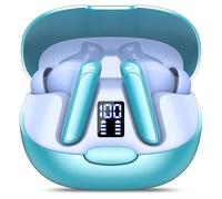 AI Traducteur Vocal Instantané, 48H Ecouteur Traducteur Instantané avec 164 Langues, 7 Modes de Traduction, 3 en 1 Écouteur Traducteur, Buletooth 5.3 Oreillette Traduction Instantanée, Bleu ciel