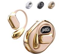 AI Translation Wireless OWS Bluetooth 5.4 Headphones, 150 Language AI Translation Earbuds, Support Playing Music Phone Calls, Real Time Translator Earbuds, for Travel Business Learning (Gold)