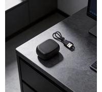 AI Translator Écouteurs bidirectionnels en temps réel avec commande tactile LED pour iOS et Android Noir