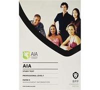 AIA 9 Management Information by BPP Learning Media Paperback Book BPP Learning Media (Auteur)