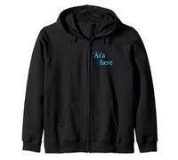 'AI'A HERE Logo Bleu Sweat à Capuche