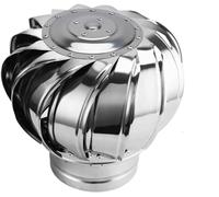 AIAMEWYT Ventilateur de cheminée rotatif en acier inoxydable pour échappement toit - Évent à haute efficacité pour usage industriel et résidentiel(300mm 11.8in)