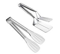 Aiareozy Pince Barbecue, 2Pièces Pinces à Steak, Pinces de Cuisson en Acier Inoxydabl, pince cuisine inox, Pinces à Salade, Pince à Saucisses, pour Barbecue Pain, Viandes, Pizza, Poisson, Steak