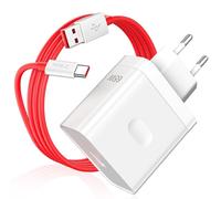 AIAUXAI 65W Chargeur USB C avec Câble 1 M 6A pour OnePlus 13R N100 N300 Pad | Charge Rapide pour Super-Vooc Câble Type C pour OPPO Reno15 14 F A6 A5 Pro A40 Adaptateur pour Realme P3 14 Pro 13 12 C71 C85