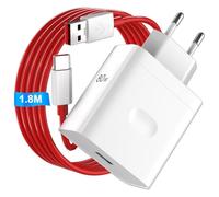 AIAUXAI Chargeur USB C 80 W pour OnePlus 15R 13 13R Nord 5 CE5 Pad, 6 A 1,8 m USB C Câble de charge pour OPPO Find X9s Pro X8 X3 Reno 15 pour chargeur rapide Super-Vooc Bloc d'alimentation pour Realme