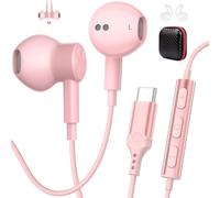 AIAUXAI Ecouteur USB C pour iPhone 18 Pro Max 17 16 15, Magnétique, Blanc | Isolation Sonore Micro Écouteurs Filaires Type C pour Samsung Galaxy S26 Ultra S25 S24 S23 S22 A56 A17, pour Xiaomi pour OPPO