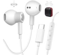 AIAUXAI Ecouteur USB C pour iPhone 18 Pro Max 17 16 15, Magnétique, Rose | Isolation Sonore Micro Écouteurs Filaires Type C pour Samsung Galaxy S26 Ultra S25 S24 S23 S22 A56 A17, pour Xiaomi pour OPPO