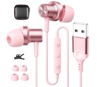 AIAUXAI Écouteurs USB filaires avec microphone pour PC, USB-A