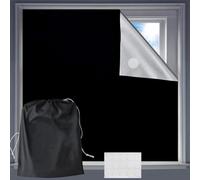 AIBAOBAO 145X300 cm Store Occultant sans PerçAge, 100% Opaque Portable Rideau Occultant, Ajustable Et Amovible, avec Auto-AdhéSives, Peut Ombrager, Isolation Thermique, Protection De La Vie PrivéE