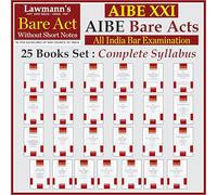 AIBE Bare Acts without Notes | 25 Books Set Combo | Full Syllabus with 50+ Acts with New Criminal Laws BNSS, BNS, BSA | As per Bar Council of India Guidelines | Edition 2025