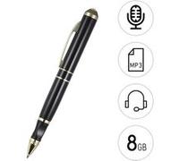 Aibecy Stylo Enregistreur 8 Go Enregistreur vocal USB disque Audio Dictaphone Rechargeable démarrage rapide enregistrement pour conférences G