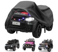 Aibiley Housse de voiture imperméable pour enfants, housse de roues électriques, durable, anti-UV, toutes saisons, roues motrices 12 V/24 V, pour tout-petits, garçons et filles, avec boucles
