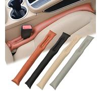 AIBINGBH 2 Pièces Rembourrage de Siège pour Mercedes Benz GLC X254 2023 2024 2025, Bouchon de Fente en Cuir PU Anti-Chute Accessoire Décoratif Souple Organiseur,Brown