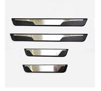 AIBINGBH 4Pcs Accessoires de Protection de Plaques de Seuil pour Ford C-Max CMax C Max 2008-2021, Acier Inoxydable, Bandes de Protection pour Seuil de Porte de Bienvenue,E