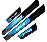 AIBINGBH 4Pcs Accessoires de Protection de Plaques de Seuil pour Jaguar XF 2008-2018, Acier Inoxydable, Bandes de Protection pour Seuil de Porte de Bienvenue,D