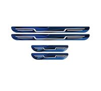 AIBINGBH 4Pcs Accessoires de Protection de Plaques de Seuil pour Skoda KAMIQ 2018-Heute, Acier Inoxydable, Bandes de Protection pour Seuil de Porte de Bienvenue,C