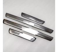 AIBINGBH 4Pcs Accessoires de Protection de Plaques de Seuil pour Skoda KAMIQ 2018-Heute, Acier Inoxydable, Bandes de Protection pour Seuil de Porte de Bienvenue,B