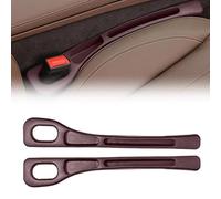 AIBINGBH Lot de 2 Cache-sièges Auto pour Volvo XC90 MK1 2002-2014, Cache-sièges Auto, Organiseur de Siège Auto, Empêche Les Objets de Tomber,Brown