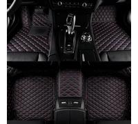 AIBINGBH Tapis de Sol en Cuir PU pour Lexus LBX FWD 2024-, Tapis de Sol de Voiture, Moquette de Voiture, Rembourrage de Protection Antidérapant Accessoires,Black+Red