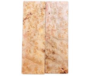 Aibote 1 Paire Birmanie Camphre Doré Bois Couteau Poignée Dalles échelles Couteaux Personnalisé Bricolage Matériel en Bois pour Couteau Faire des Lames Vierges (12x4x1CM) (chacun est Unique)