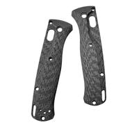 Aibote 1 Paire de Balances à Manche en Fibre de Carbone 3K de Remplacement Conçu pour Benchmade Bugout 535 Patch de Poignées d'outils DIY