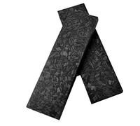 Aibote 2pcs Noir Marbre en Fiber De Carbone Couteau Poignée Échelles Poignées Matériel Couteaux Top Personnalisé Outils De Bricolage pour Blanks Lames Fabrication De Bijoux (Chaque Paire Est Unique)