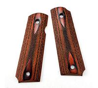 Aibote Double Diamant Pleine Taille 1911 Poignées de Pistolet en Palissandre Personnalisé Bricolage EDC Pistolet Couteau Poignées Matériel