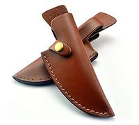 Aibote Gaine de Couteau à Lame Fixe Fourreau en Cuir Porte-Couteaux avec Boucle de Ceinture Chasse Tactique Holster Sac(1pc dans Le Paquet)