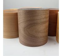 Aibote Placage en Bois de Noyer Noir Naturel de Décoller et Coller Feuille de Restauration Autocollant en Bois pour Orateur Armoires Table Cuisine Artisanat(20x250CM,Coupe Plate)