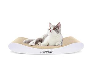 Aibuddy Griffoir pour chat en carton recyclable durable avec herbe à chat 44 x 25 x 7 cm