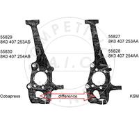 AIC 55827 Fusée d'essieu, suspension de roue pour AUDI