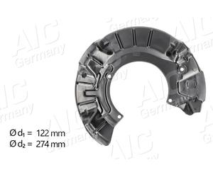 AIC 57129 Déflecteur, disque de frein pour MINI