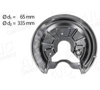 AIC Tole D'Ancrage Splash Disque Arrière Droite pour VW Audi Golf Touran