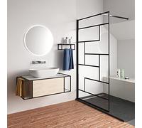 AICA paroi de douche 140x200cm en 8mm verre anticalcaire paroi de douche à l'italienne Style MODERNE