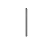 Aica volet pivotant seul 30x200cm profilé Noir mat retour pivotant à 180° pour paroi de douche à l’italienne en 8mm verre anticalcaire
