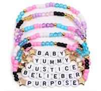 AICase Bracelets Justin Bieber Cadeaux Merch Inspirés Lot de 5 Bracelets
