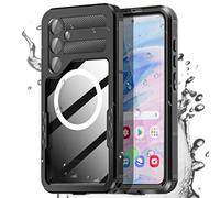 AICase Coque étanche pour Samsung Galaxy S25+ avec Support MagSafe, résistante à la Neige, à la poussière et aux Chocs, certifiée IP68, Protection intégrale à 360°, Coque sous-Marine entièrement