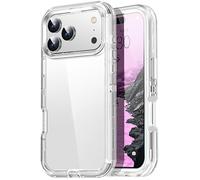 AICase Coque pour 17 Pro Max - Transparente 3 en 1 - Protection intégrale Robuste - Antichoc et Anti-poussière - Protection Militaire 3 Couches - 1