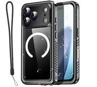 AICase Coque pour iPhone 17 Pro Max,Transparente et étanche avec MagSafe,résistante à l'eau,à la Neige,à la poussière et aux Chocs, certifiée IP68,Protection intégrale à 360°,étanche sous l'eau,